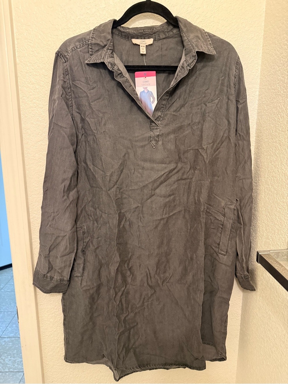 Como Vintage Gray Tunic Deess
